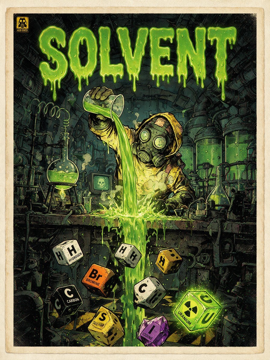 SOLVENT, an acid//states slot